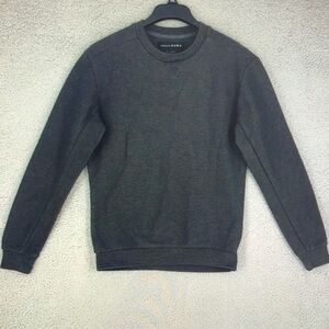 Zara Men's Charcoal Crewneck Sweater
